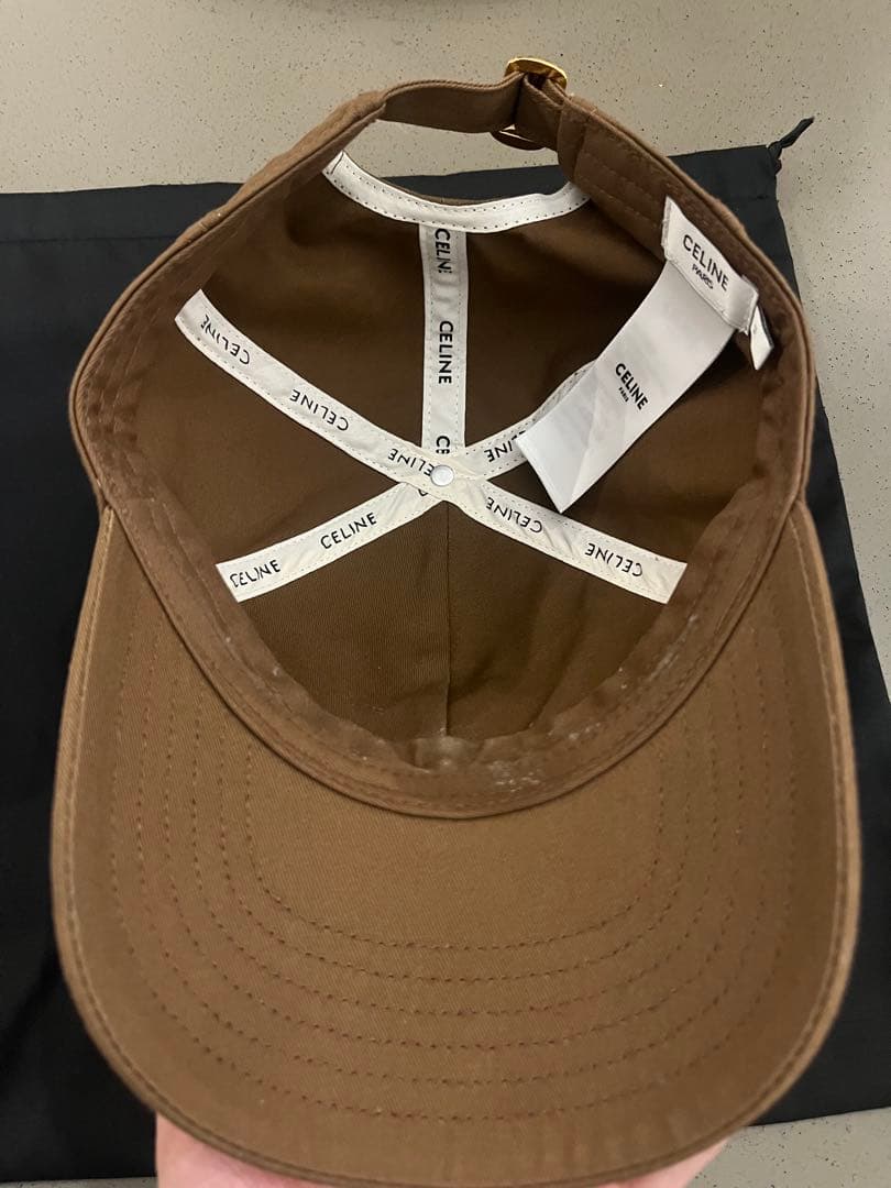 CELINE ブラウン キャップ