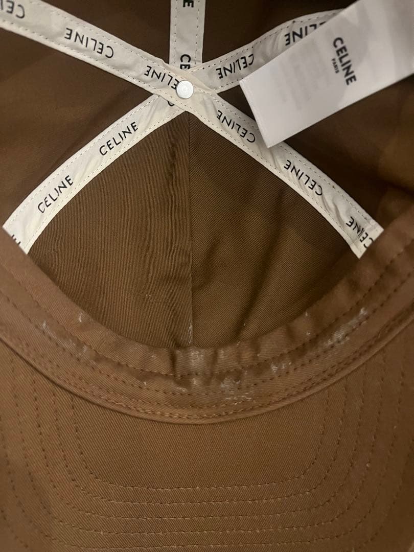 CELINE ブラウン キャップ