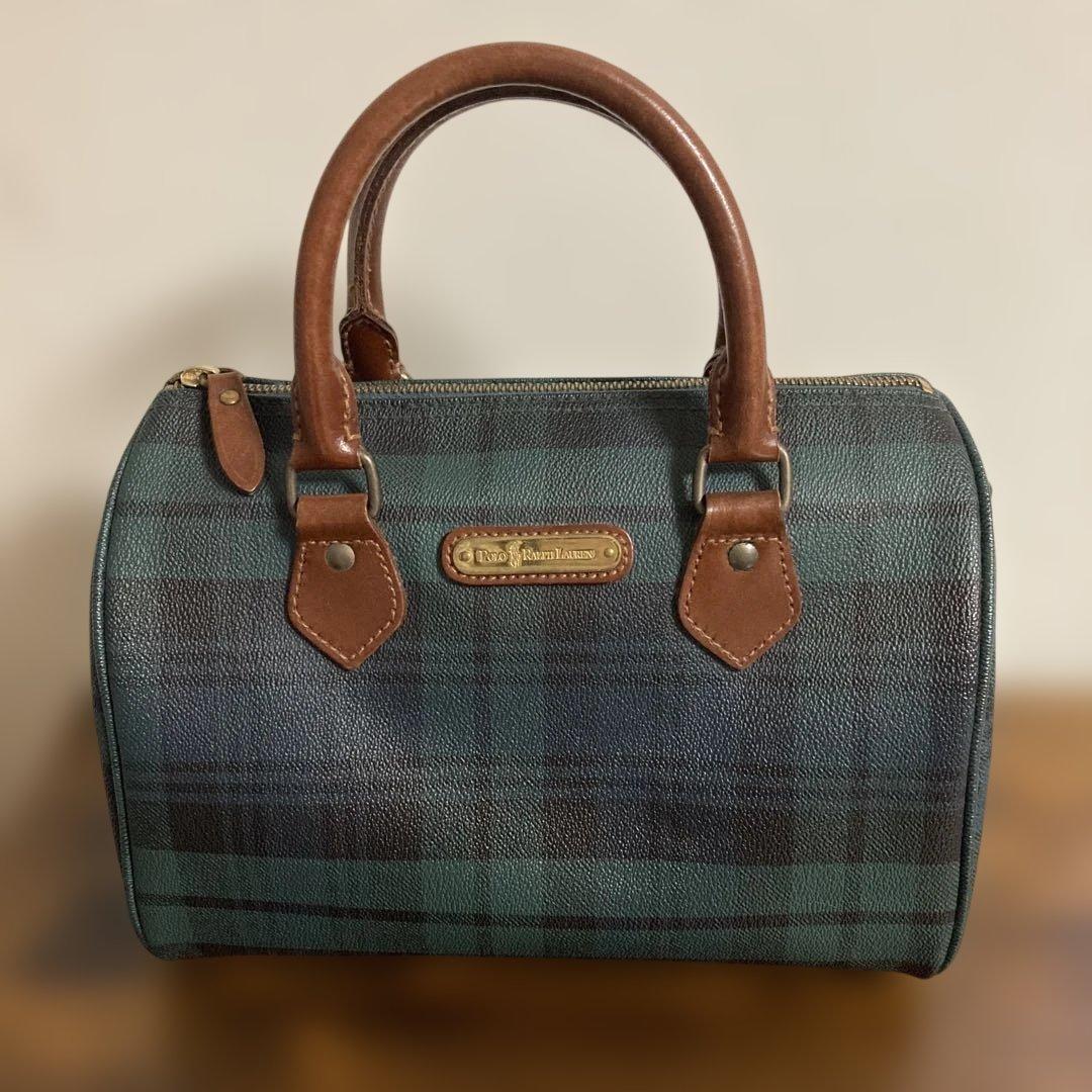 美品　ポロラルフローレン　ミニボストンバッグ