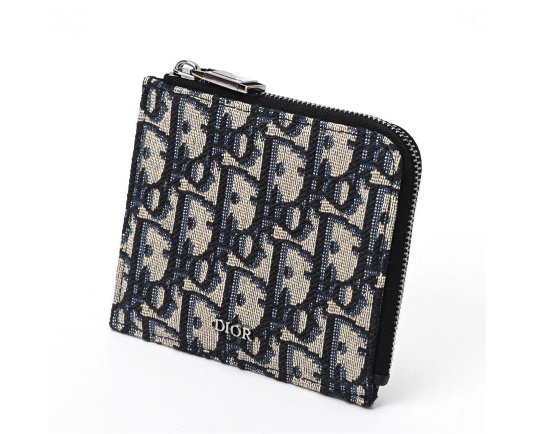 【美品】DIOR L字ジップ ケースオブリーク ジャカードS-157170