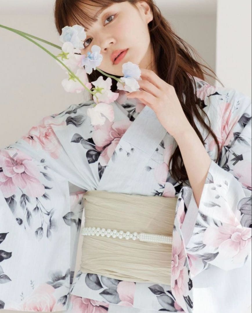 早い者勝ち‼️Dita 浴衣 花柄浴衣・帯セット