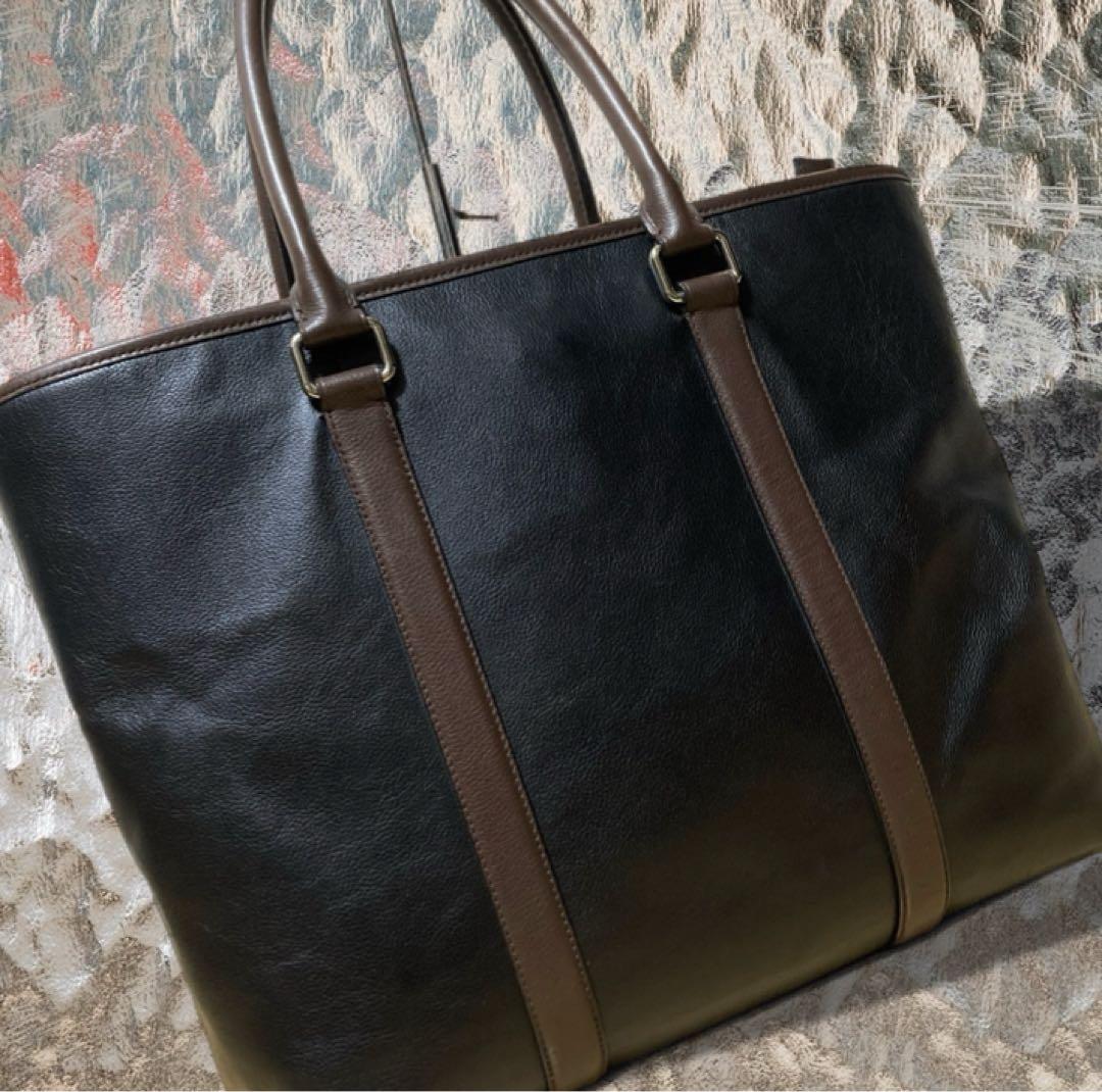 上美品 コーチ 2way ビジネスバック トラベラートート レザー トートバッグ