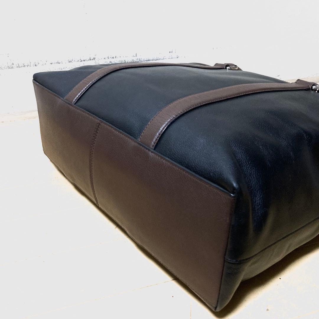 上美品 コーチ 2way ビジネスバック トラベラートート レザー トートバッグ