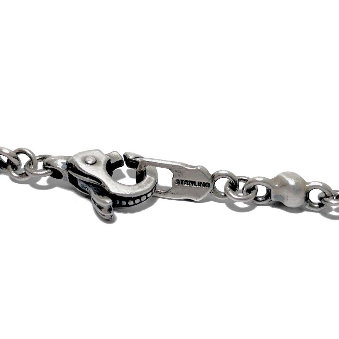 ライオンハート ネックレス スカル チェーン シルバー 950 クロス 十字架