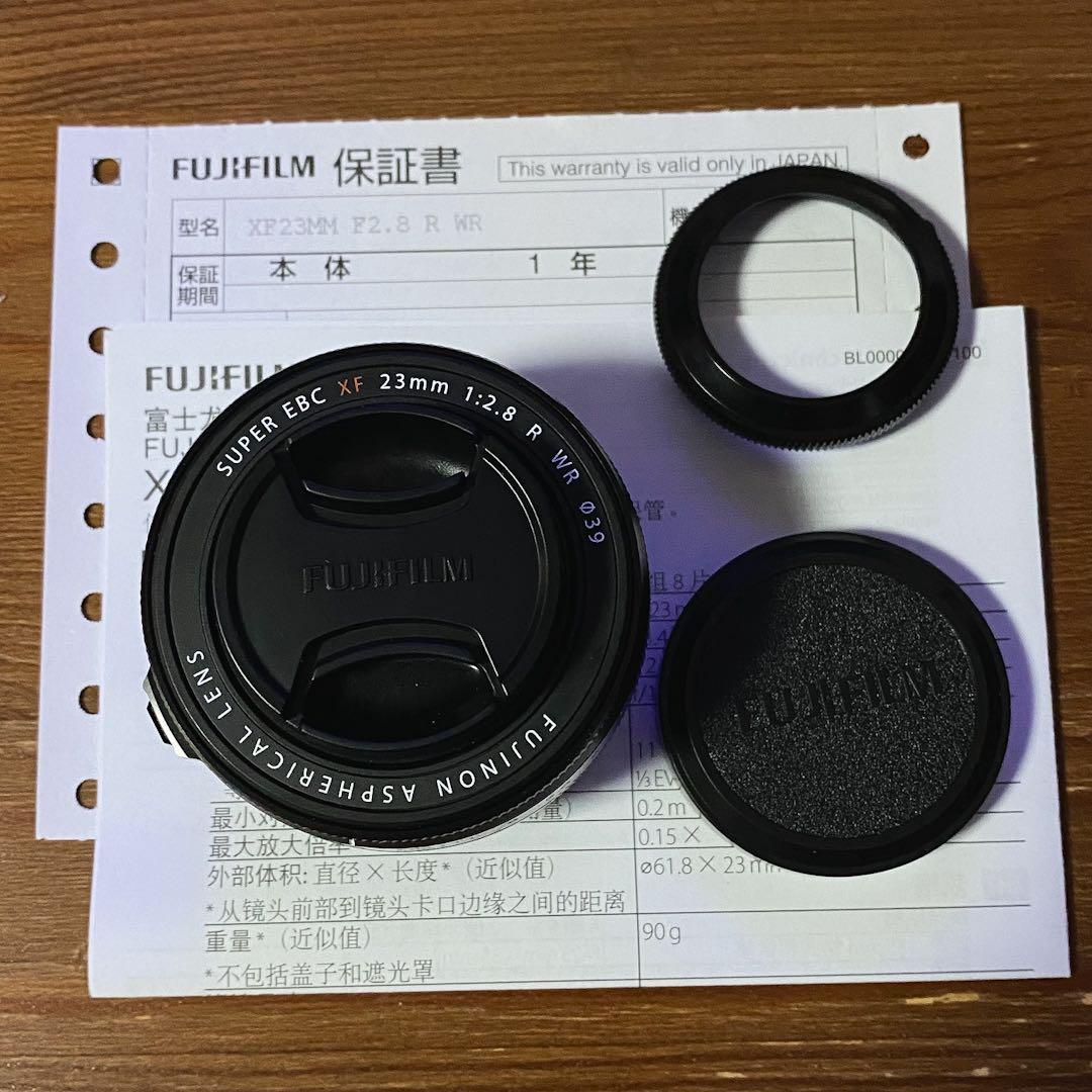 FUJIFILM XF23mm f2.8 R WR 中古品 レンズ X-E5