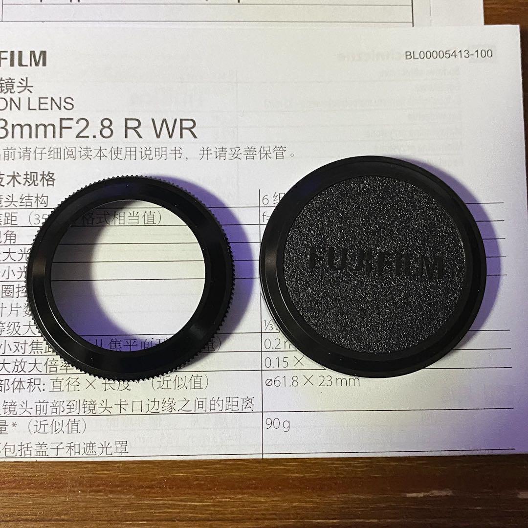 FUJIFILM XF23mm f2.8 R WR 中古品 レンズ X-E5