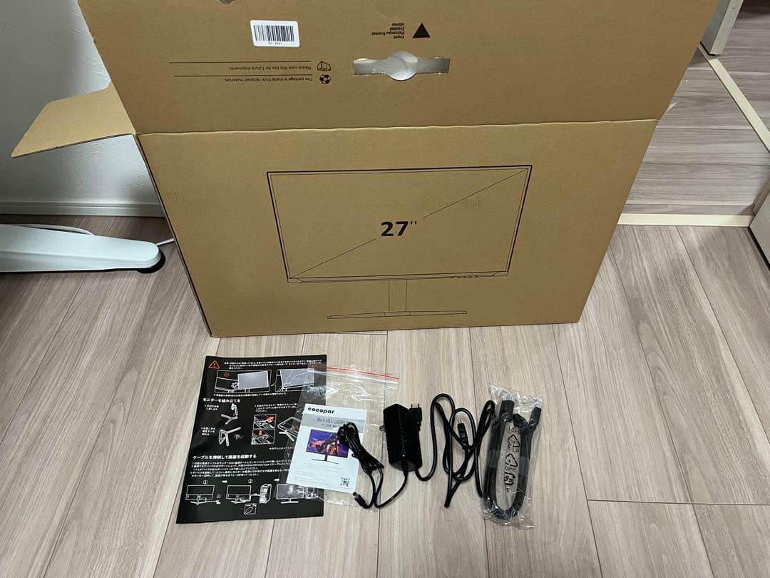 cocopar モニター 27インチディスプレイ4K IPS HDMI2.1