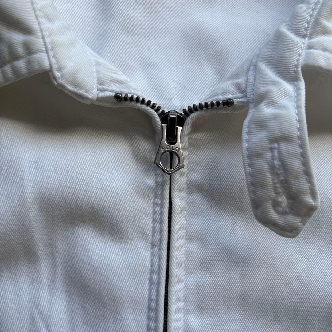 【90s】Ralph Lauren スウィングトップ ホワイト ポニー刺繍