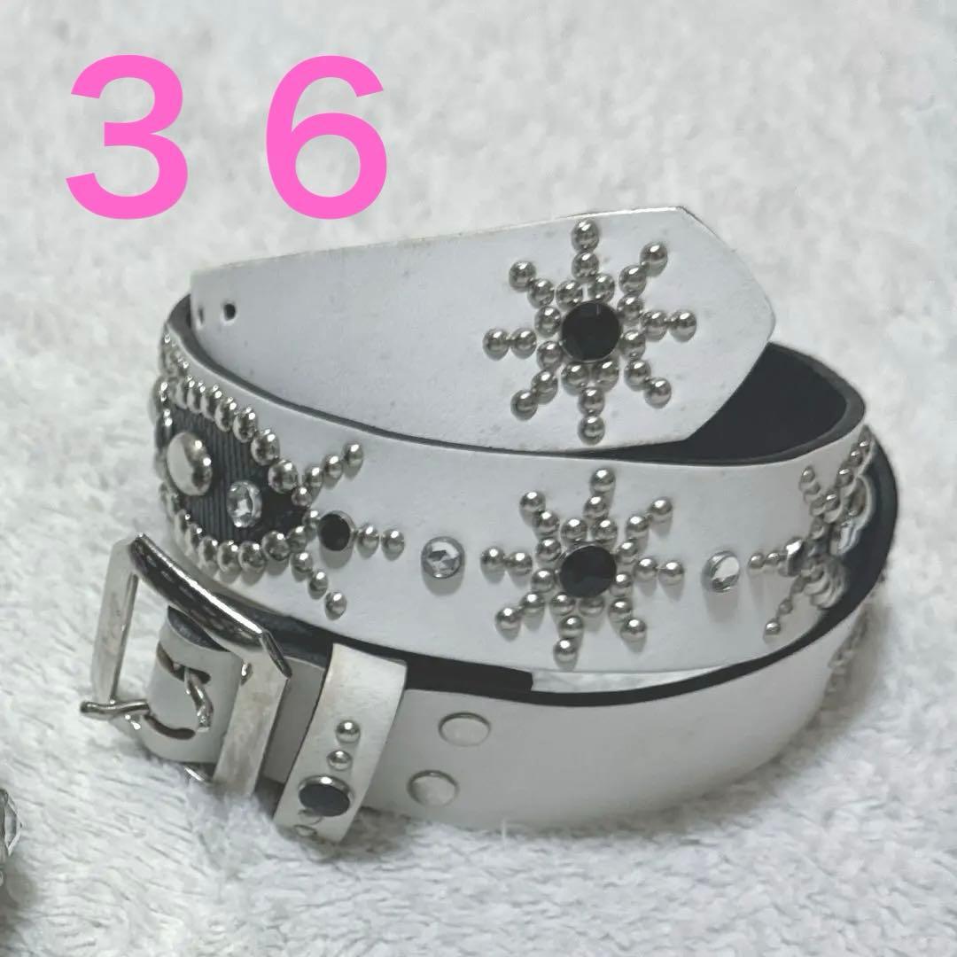 【美品】HTC 似 スタッズベルト 36 円堂守 他インフルエンサー着用