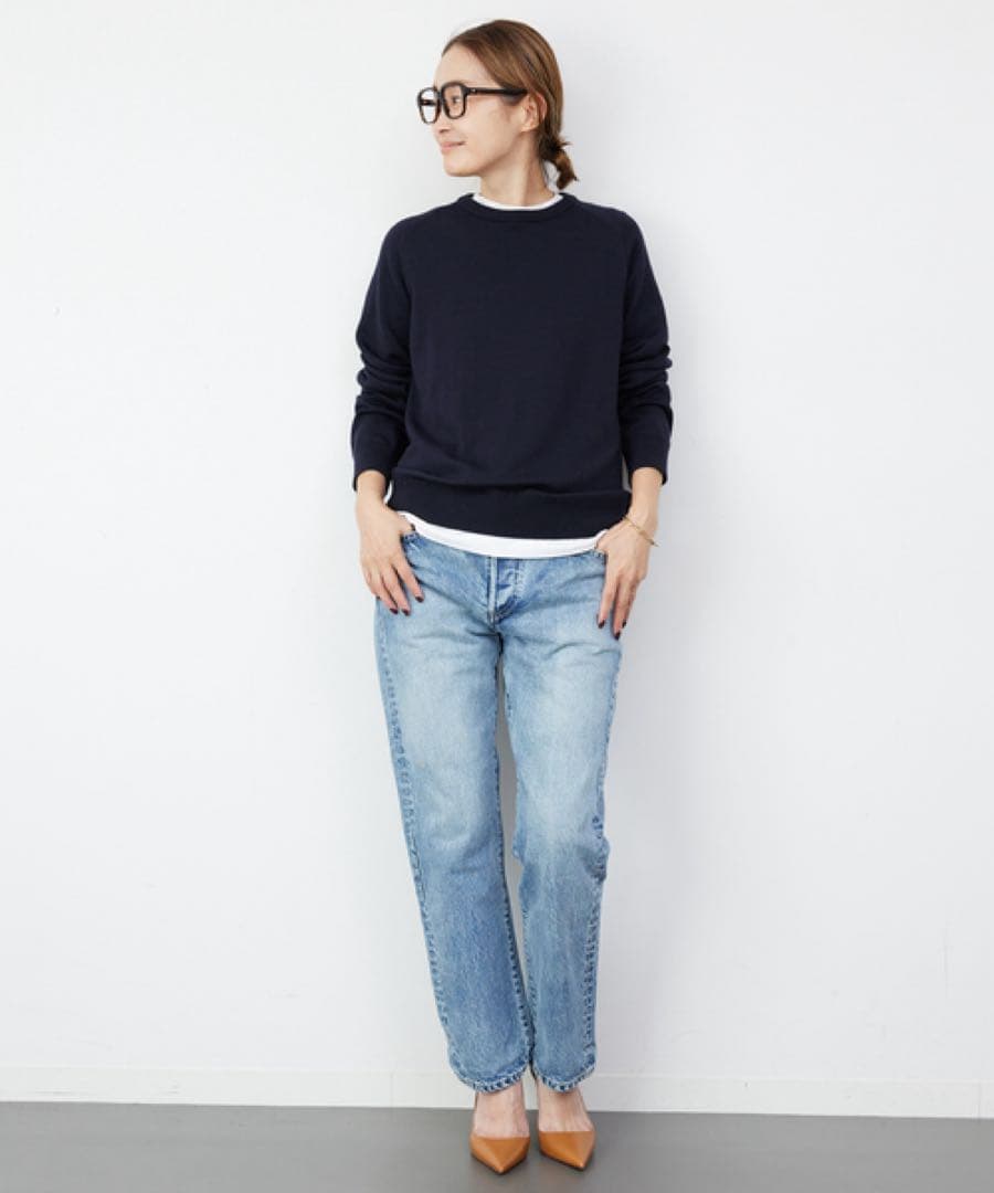 Deuxieme Classe*WISHクルーネックプルオーバー*ネイビー