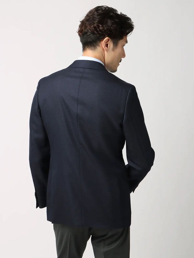 UNIVERSAL LANGUAGE CANONICO ネイビージャケット