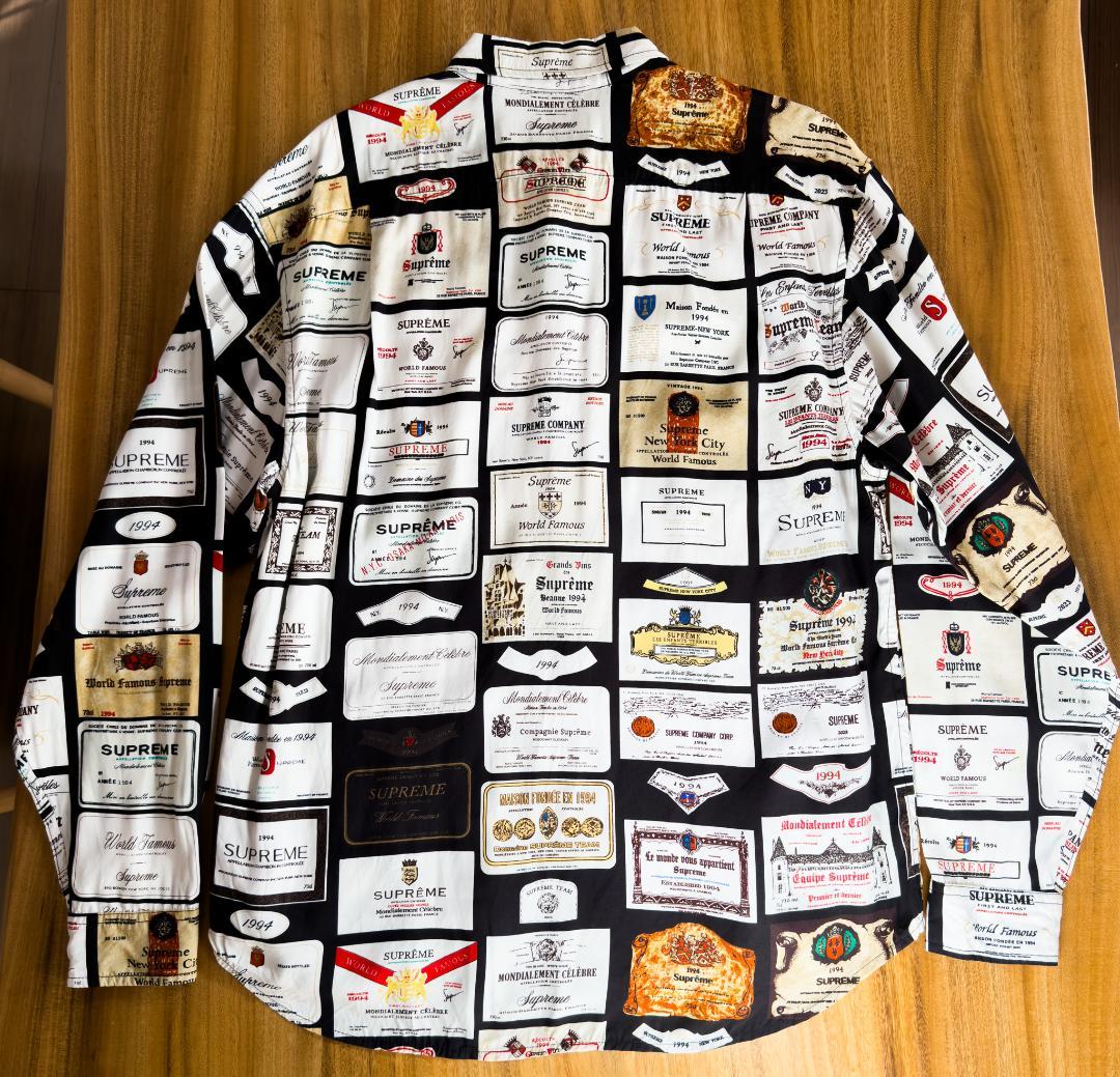 supreme 24FW label shirt Mサイズ