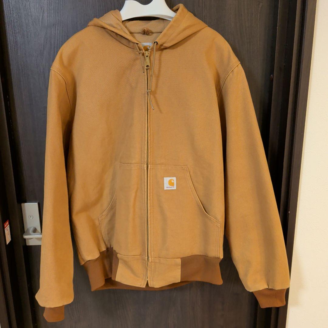 カーハート アクティブジャケット Carhartt ブラウン USA製　Mサイズ