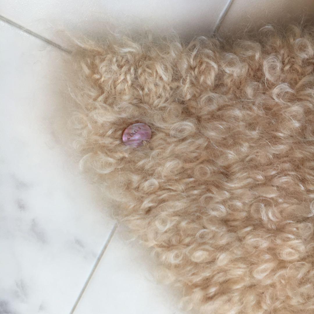 定価24万円　FOXEY フォクシー　カシミヤ マフラー付　ニット　コート