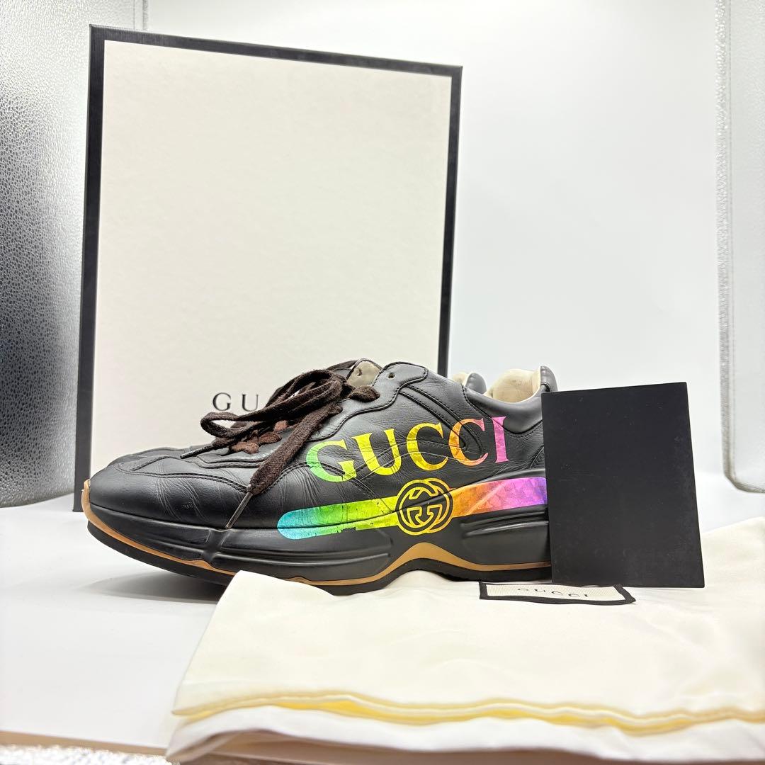 GUCCI グッチ スニーカー Rhyton ライトン レインボー 7 1/2