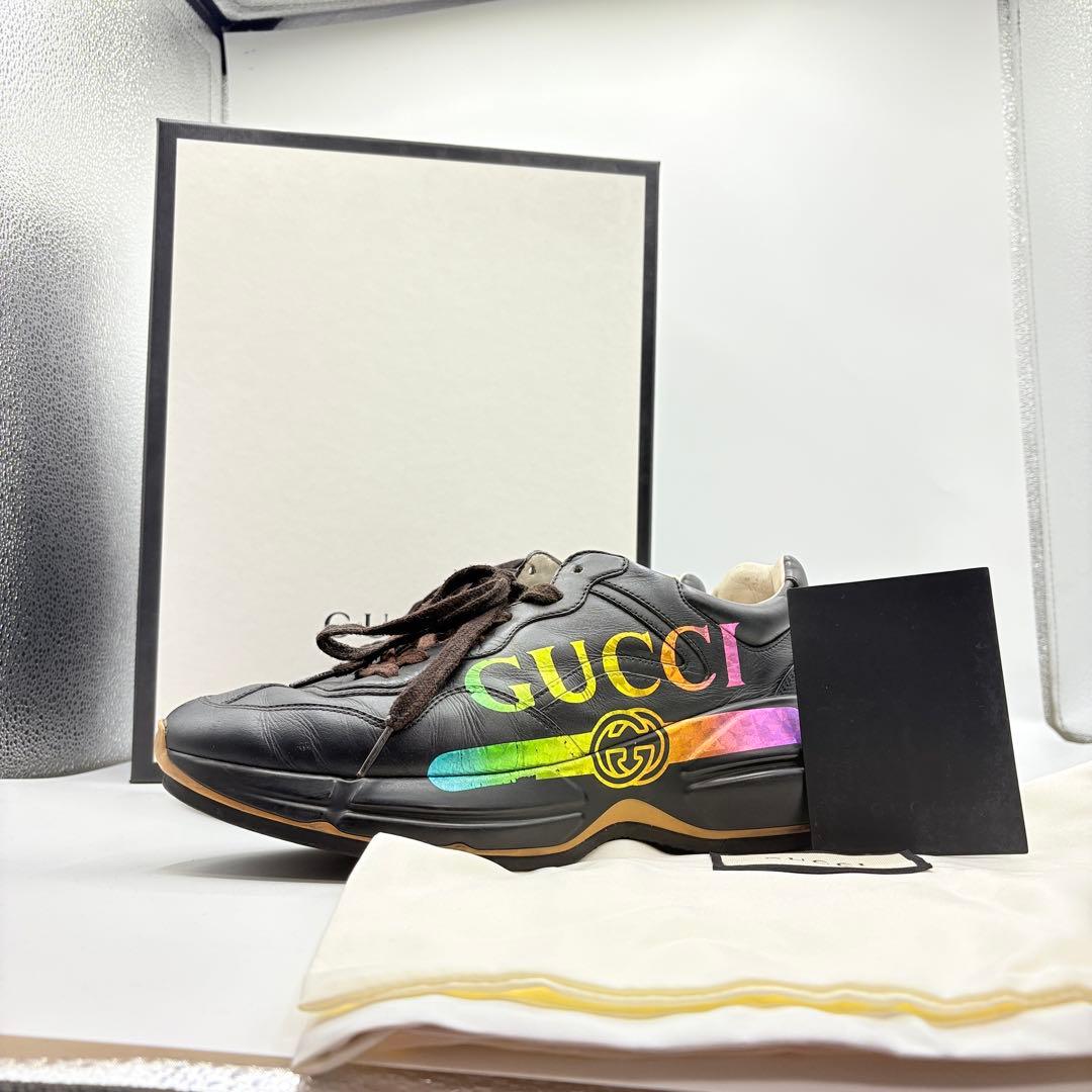 GUCCI グッチ スニーカー Rhyton ライトン レインボー 7 1/2