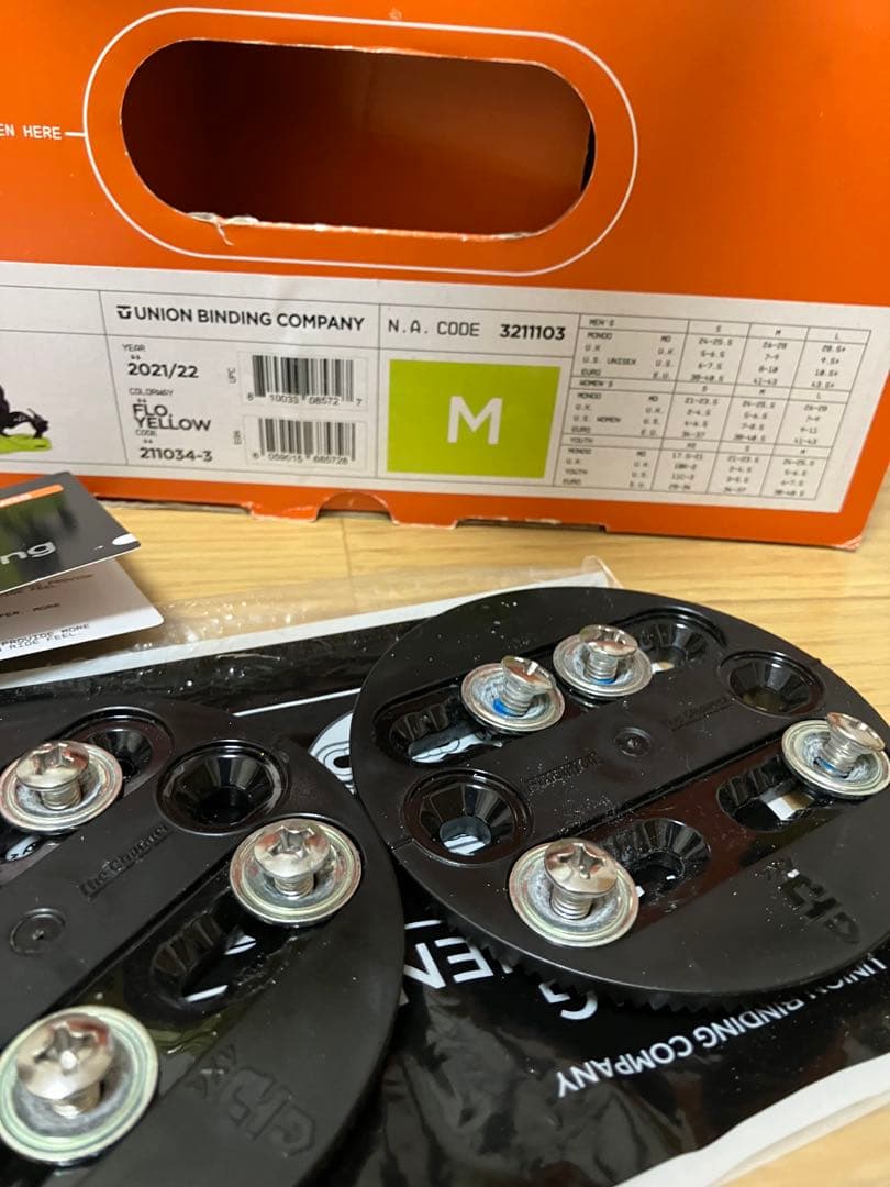 UNION force 2021/22 ビンディング Mサイズ イエロー