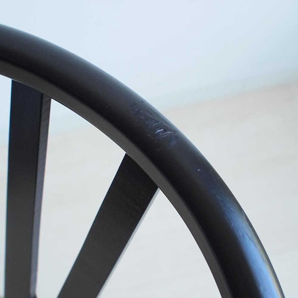 リプロダクト Yチェア ブラック/黒フレーム 椅子 デザイナーズ 北欧 名作椅子
