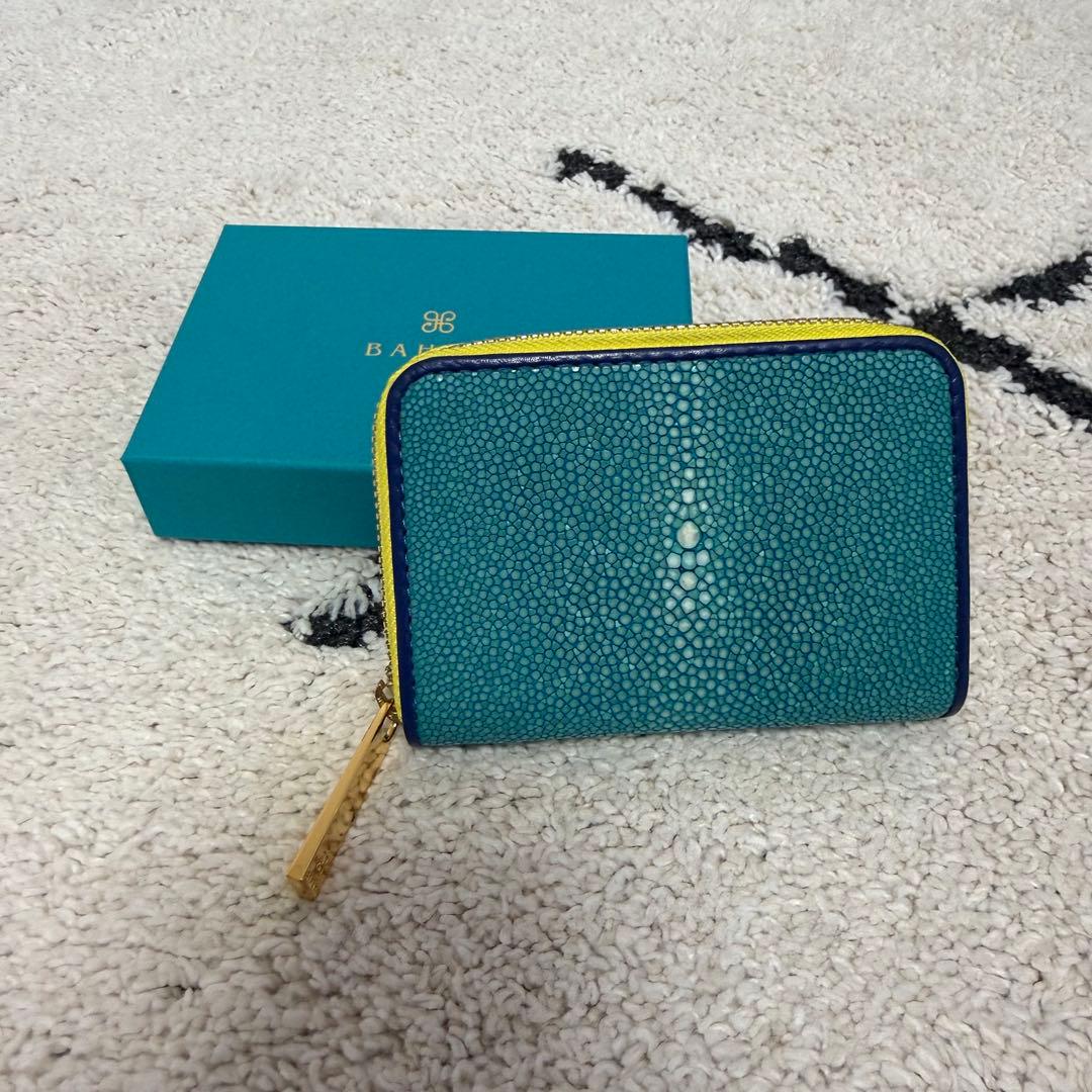 BAHARI ターコイズ✖️イエロー マルチケースⅡ箱有り