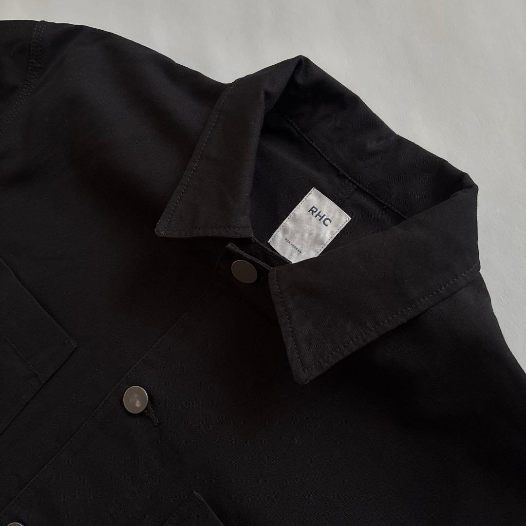 RHC ブラック カバーオール ジャケット Lロンハーマン Ron Herman