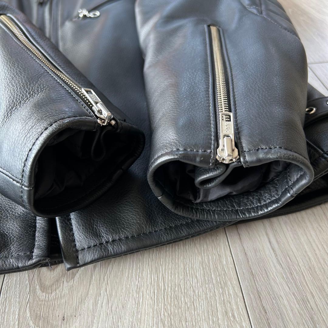 【美品】ALPHA アルファ 59cafe ロッカーズ シングルライダース M黒