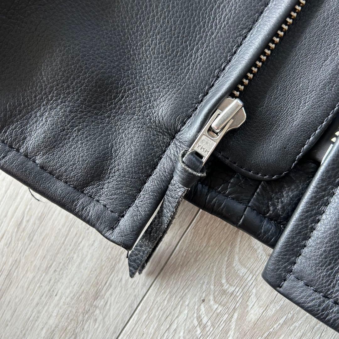 【美品】ALPHA アルファ 59cafe ロッカーズ シングルライダース M黒