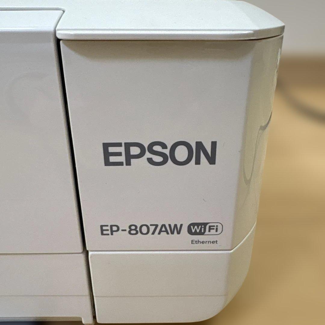 【ジャンク】EPSON EP-807AW インクジェットプリンター ホワイト