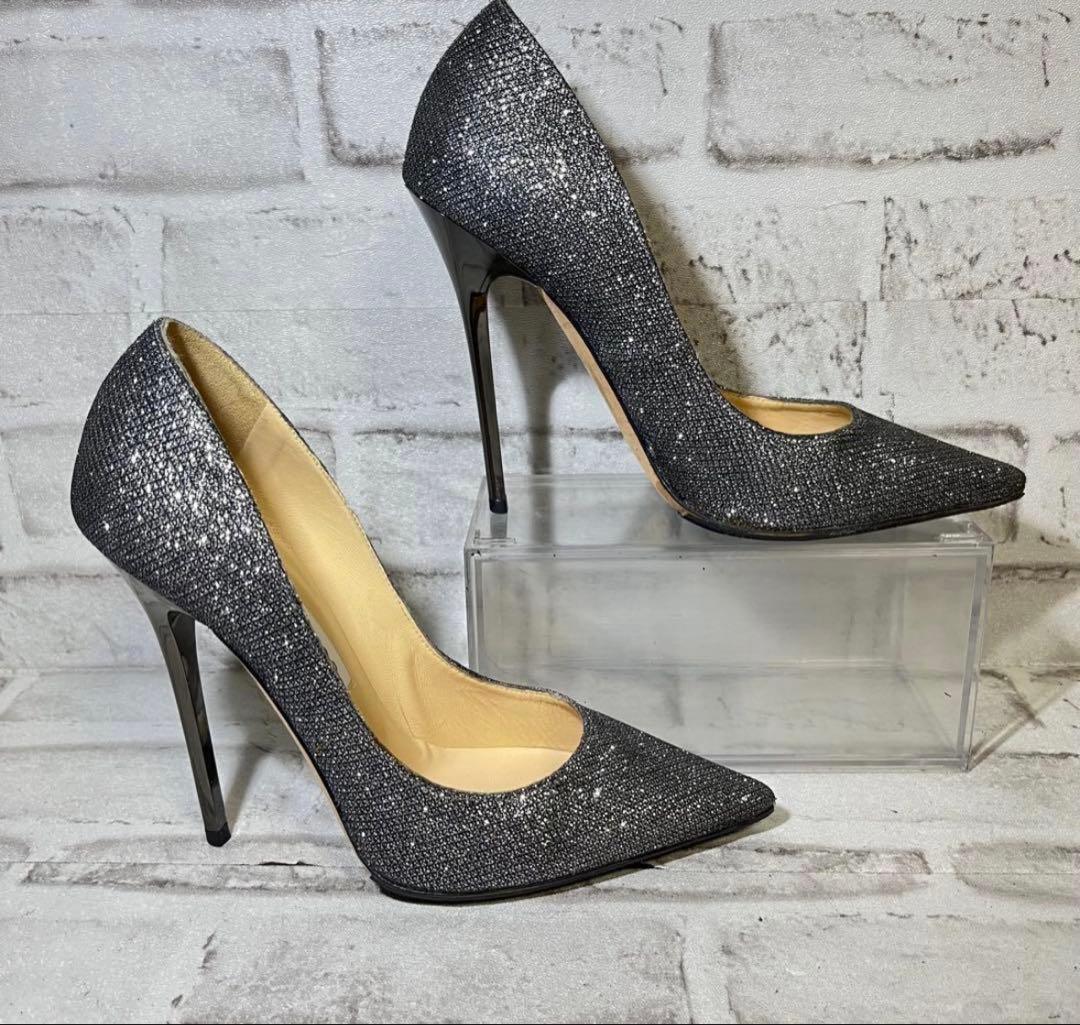 JIMMY CHOO グリッター　ハイヒール