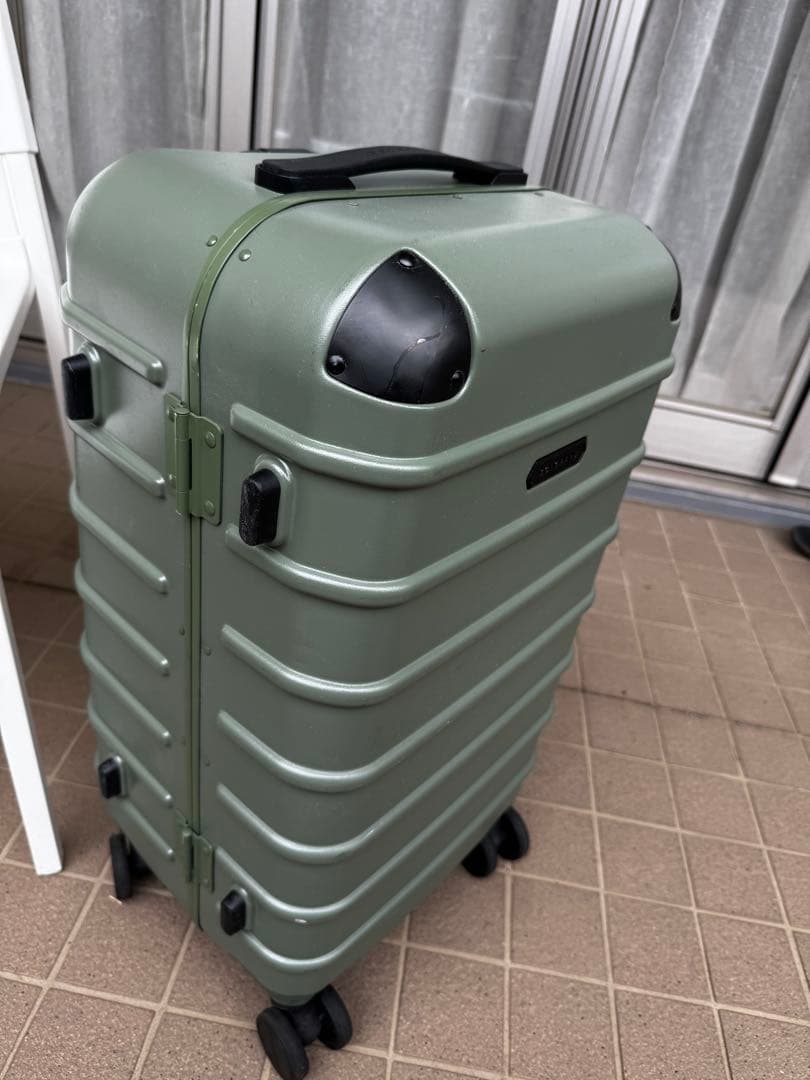 【中古】SOLGAARD ソルガード60L 時短スーツケース グリーン 随時値引