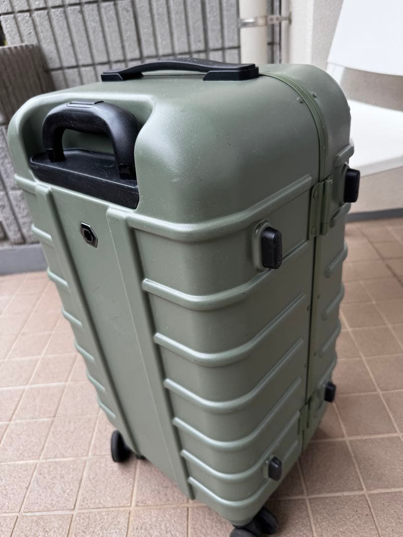 【中古】SOLGAARD ソルガード60L 時短スーツケース グリーン 随時値引