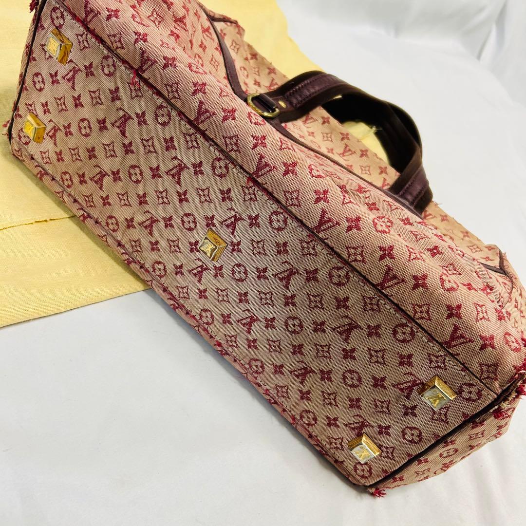 【ルイ ヴィトン】モノグラムミニ　ジョセフィーヌ　チェリー　破れ等なり