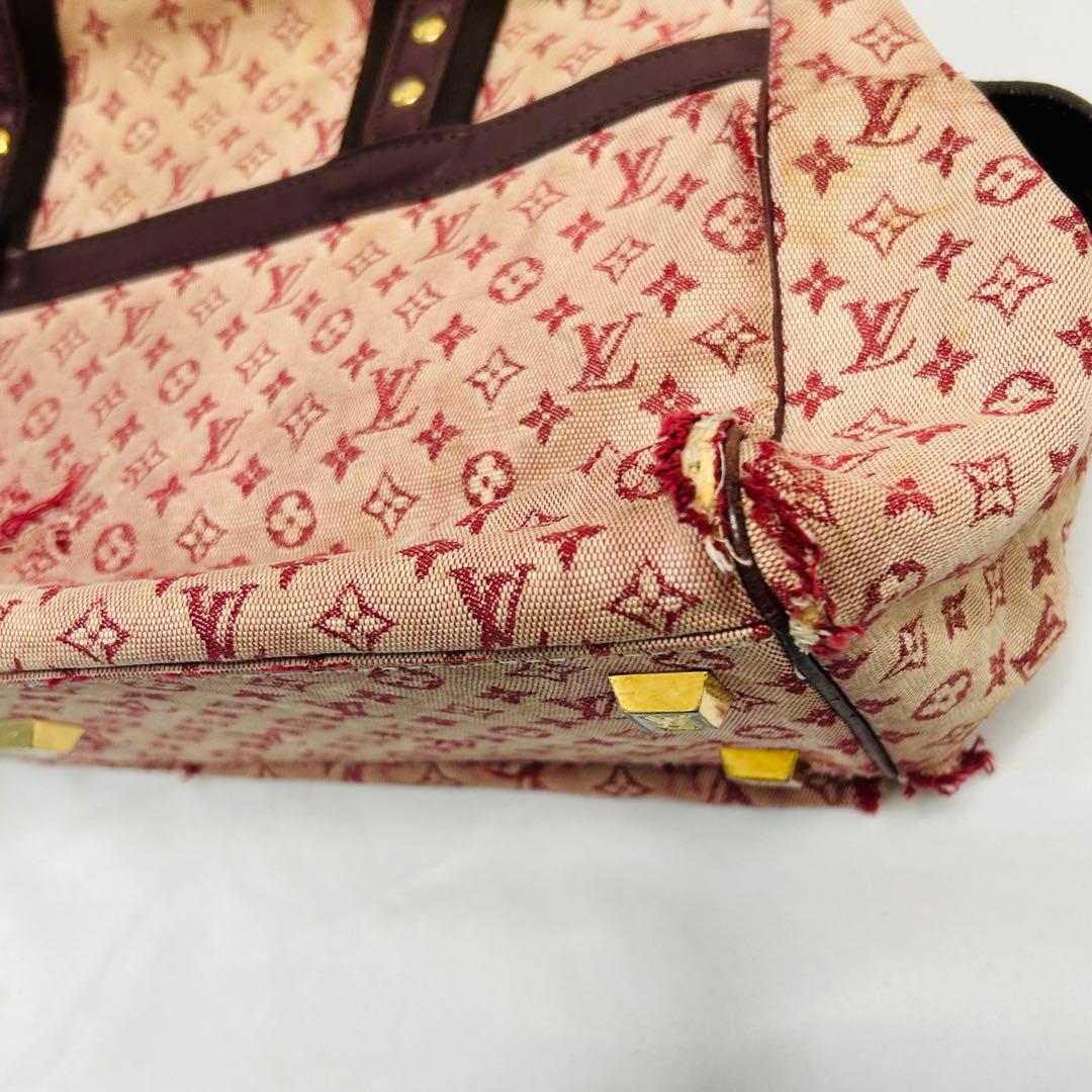 【ルイ ヴィトン】モノグラムミニ　ジョセフィーヌ　チェリー　破れ等なり