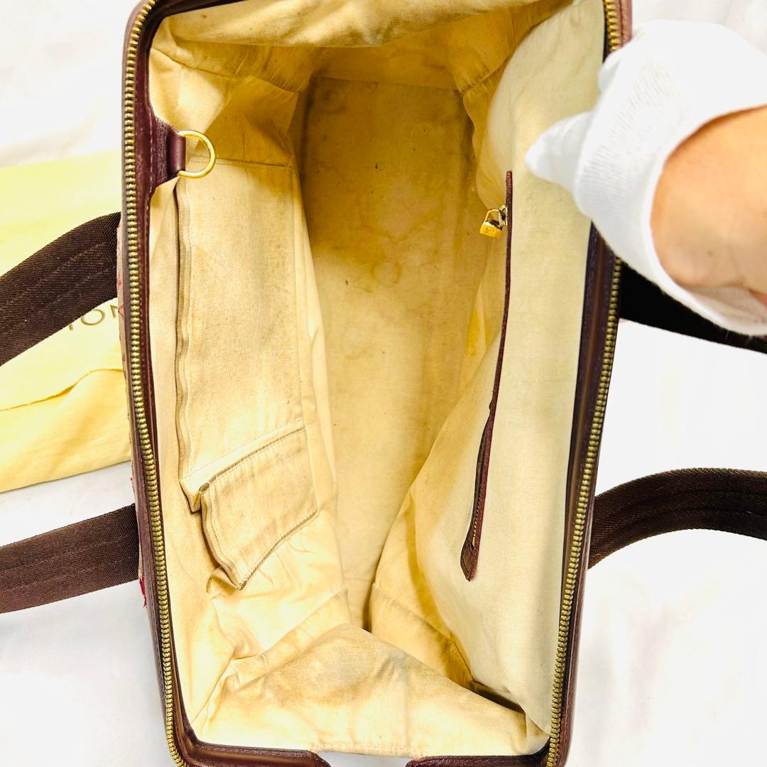 【ルイ ヴィトン】モノグラムミニ　ジョセフィーヌ　チェリー　破れ等なり