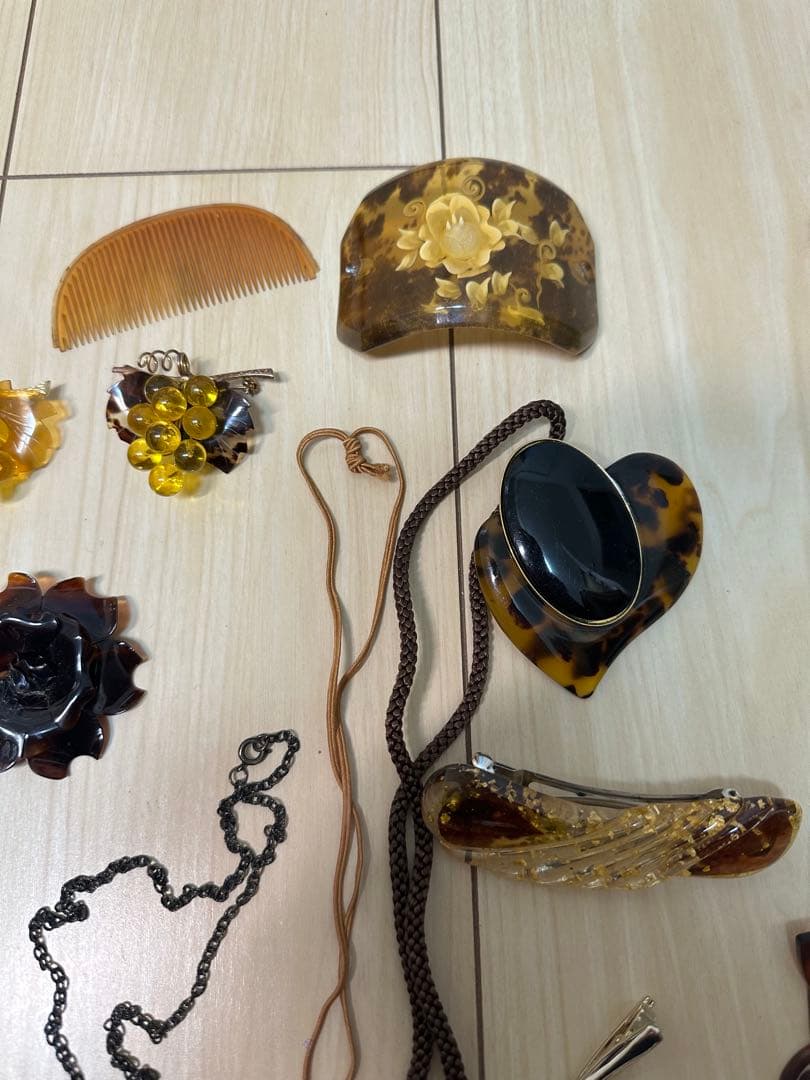 鼈甲　べっこう等まとめ　純銀アンティーク