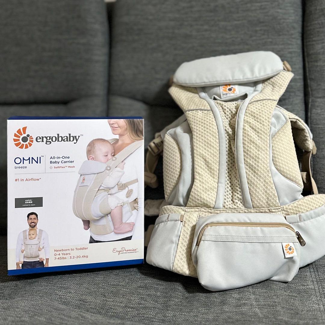 【美品】エルゴベビー OMNI Breeze オムニブリーズ ナチュラルベージュ