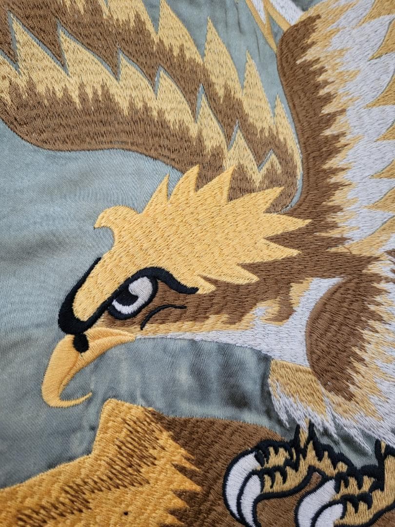 50'sライク刺繍ベロアリバーシブルスカジャン●サイズM●（商品番号4964）