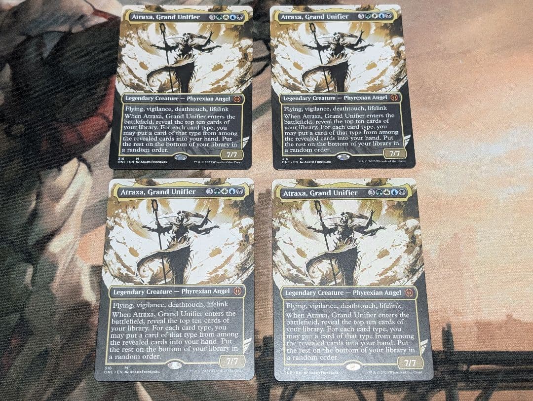 mtg 大いなる統一者アトラクサ　ショーケース　英語×4