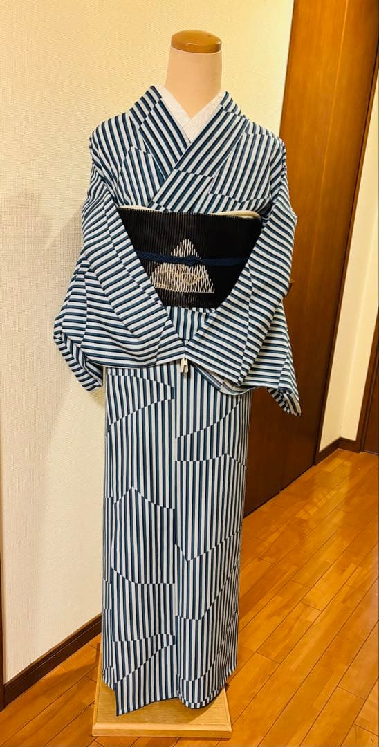renkoさま専用★セオa紙人形シンプル素敵なストライプ夏着物