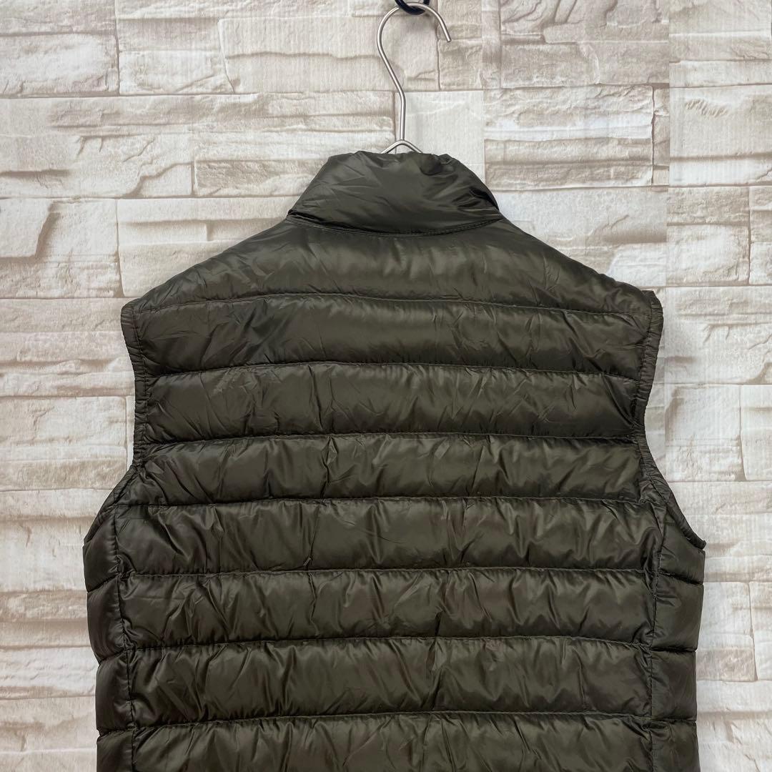 【良品】モンクレール★LIANE　リアンヌ　ダウンベスト　ワッペン　カーキ　1
