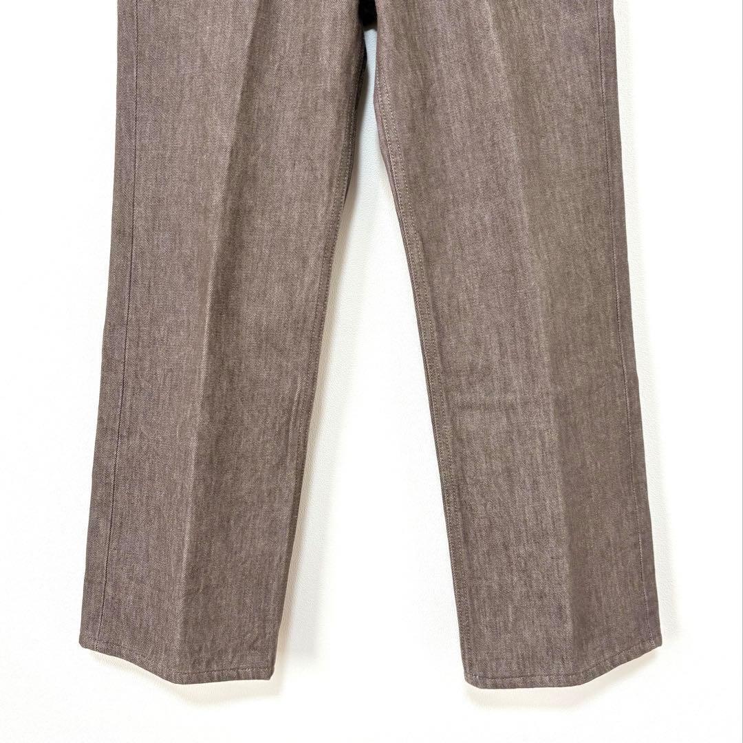 試着のみAURALEE HARD TWIST BROWN DENIM 5P 25