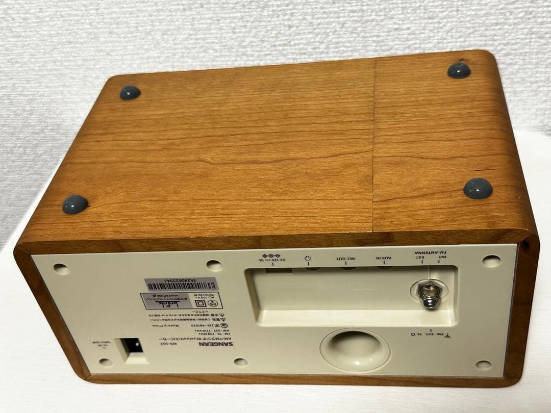 SANGEAN AM/FMラジオ ウッドキャビネット WR-302 美品