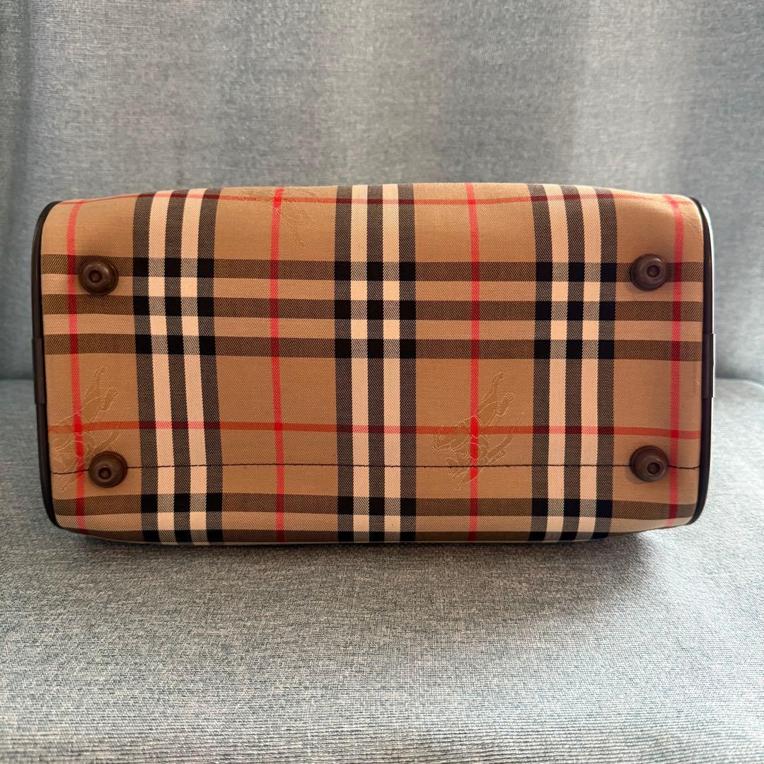 Burberry バーバリー　チェック柄 ボストンバッグ