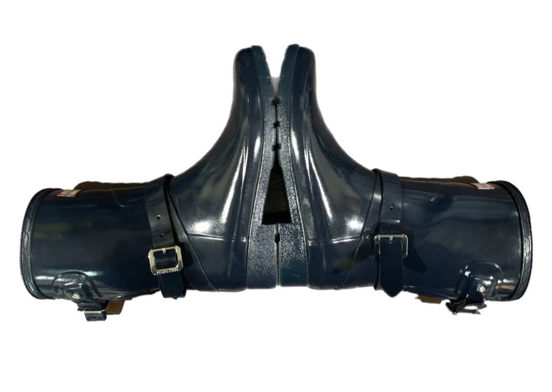 【HUNTER】 長靴 レインブーツ ベルト レディース US6 ネイビー