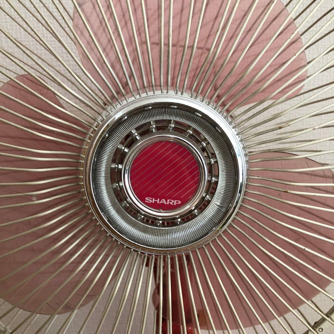 シャープ　扇風機　ピンク　昭和レトロ