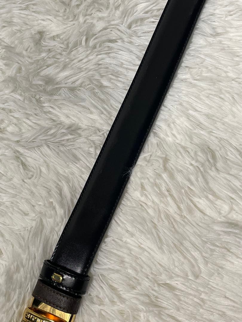 MONTBLANC モンブラン 本革　レザーベルト 黒 ゴールド金具