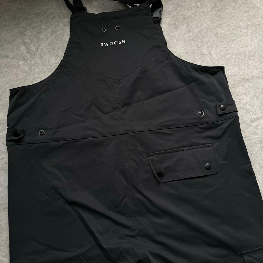 NIKE スウッシュ オーバーオール サロペット ブラック ホワイト S