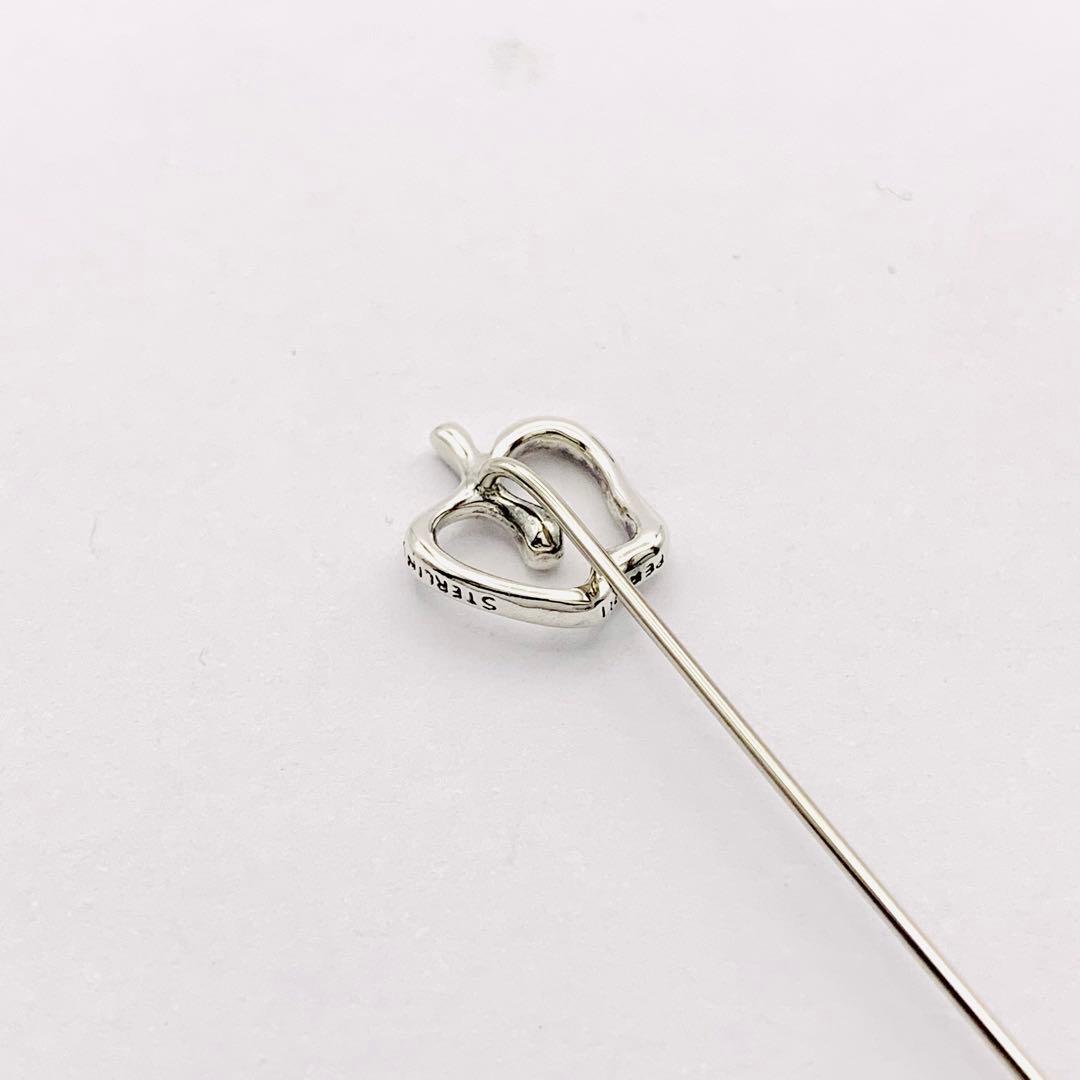 極美品 ティファニー アップル ピンブローチ シルバー925
