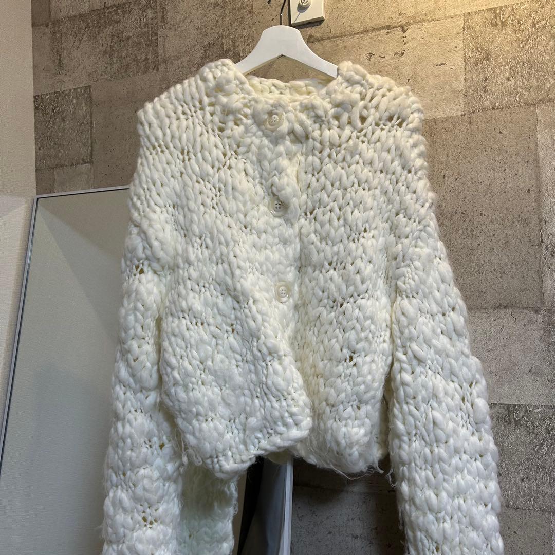 maison special ハンドスラブニットカーディガン