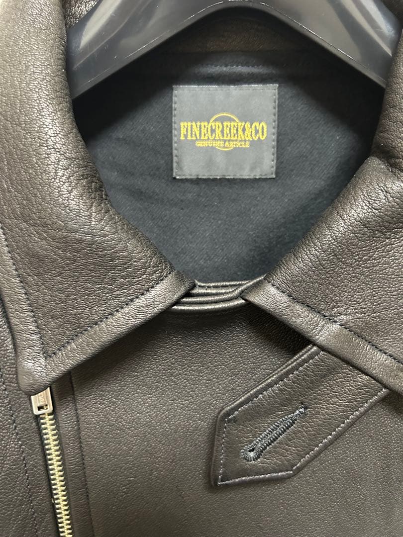 Fine Creek & Co. ワピチ（鹿）レザー ライダースジャケット 42