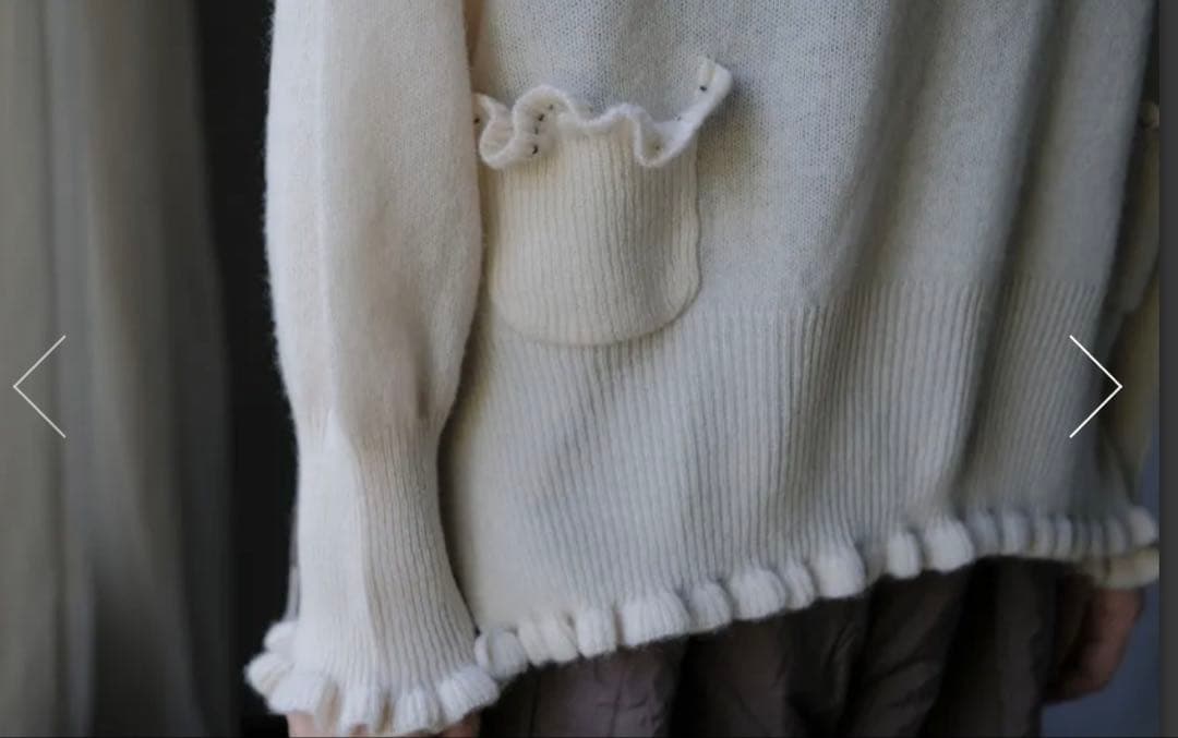 トワヴァーズVolant turtle neck カシミヤタートルネックセーター